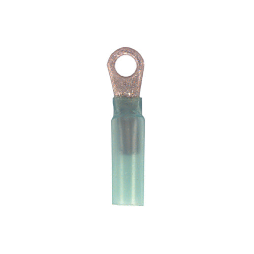 16-14 Gauge Ring Terminal Solder Shrink Nylon Insulated #10 Stud Blue