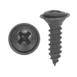 #8 x 11/16 Inch Black Oxide Phillips Reduced Oval Head Tapping Screw