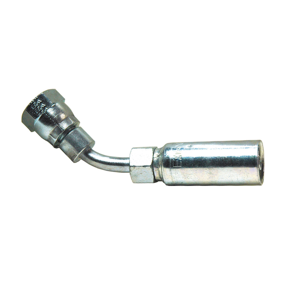 Female Swivel Din24 Light 45 Degree Elbow 3/8 Inch Hose X M12 Tube