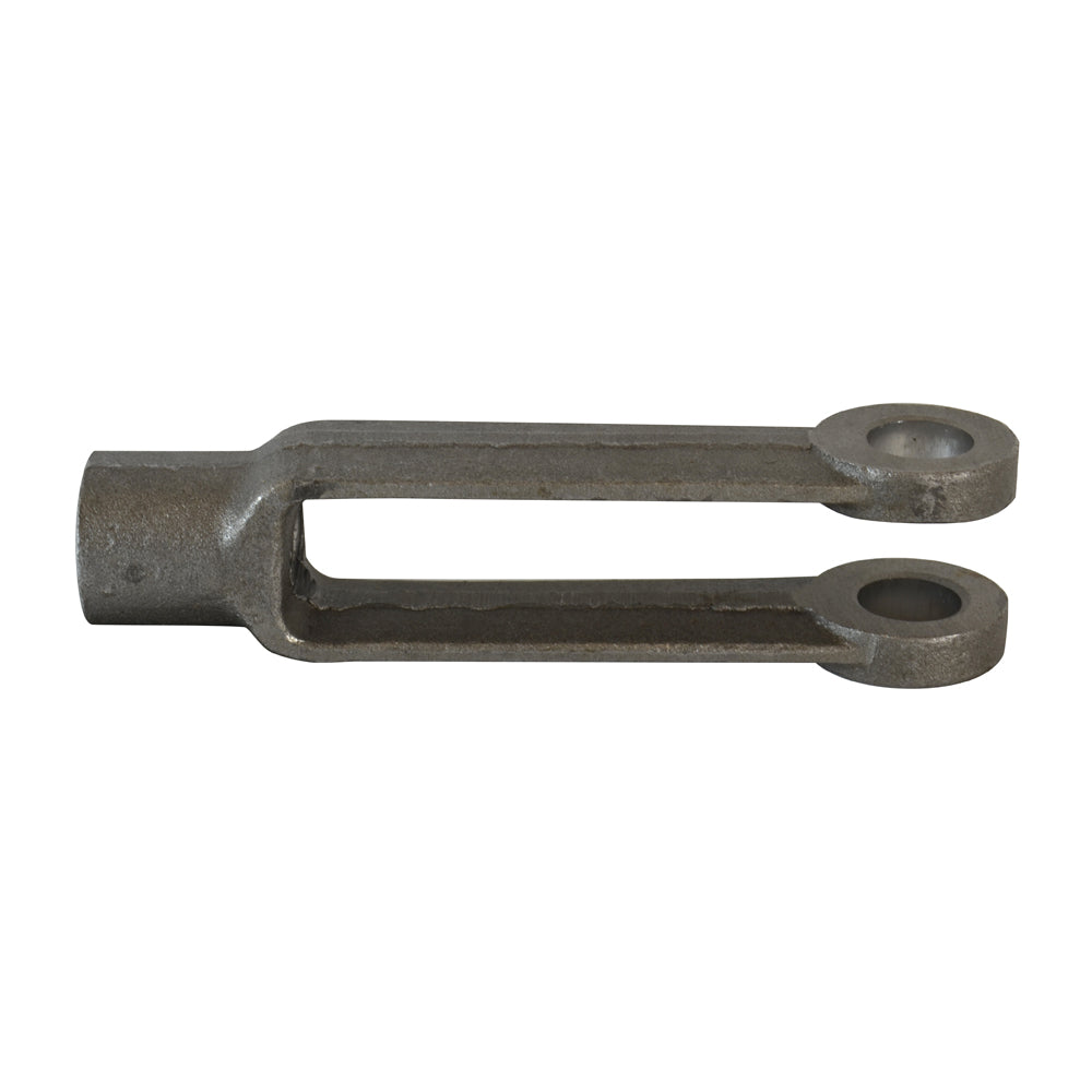 3/8-24 x 2-1/2 Inch Self-Colored Carbon Steel Forged Adjustable Yoke End