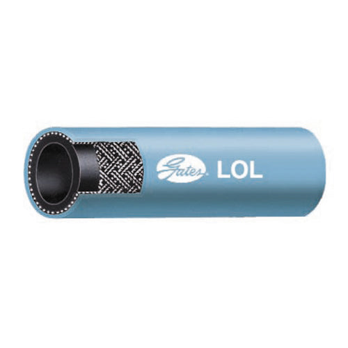1/4 Inch ID x 0.47 Inch OD Black Synthetic Rubber LOL Plus Lock-On Hose - Sold Per Foot
