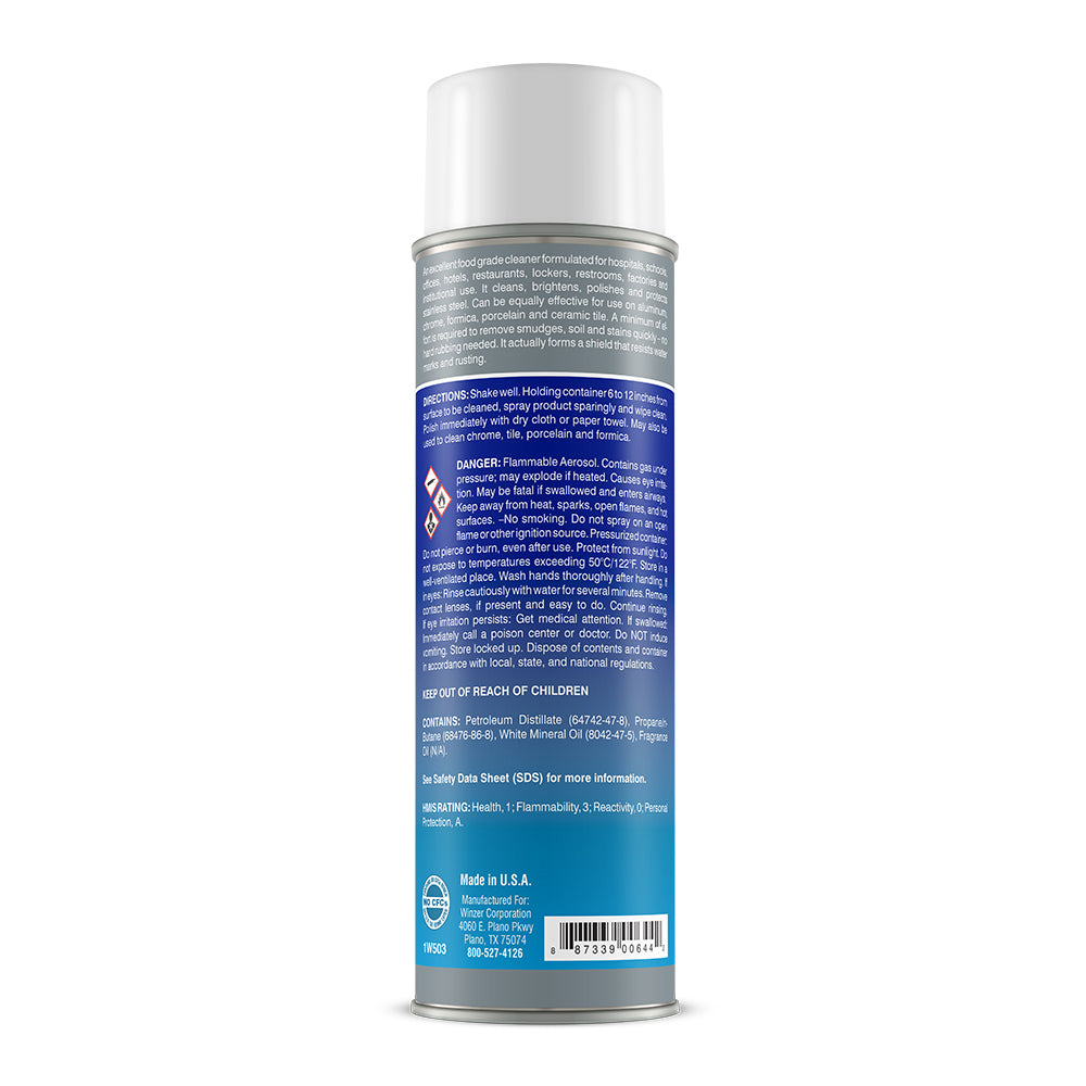 FastServ Spectacle Stainless Steel Cleaner - 14.5 Oz Net Wt. Aerosol