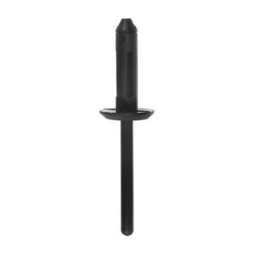13/64 Inch x 1-7/8 Inch 1/8 - 3/16 Inch Grip Black Nylon Blind Rivet