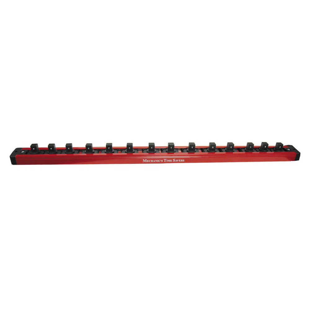 3/8 Inch Drive Lock-A-Socket 12 Post Rail Red