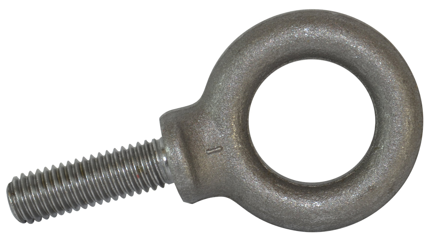 1/4-20 x 1 Inch Self-Colored Forged Carbon Steel Machinery Eye Bolt With Shoulder