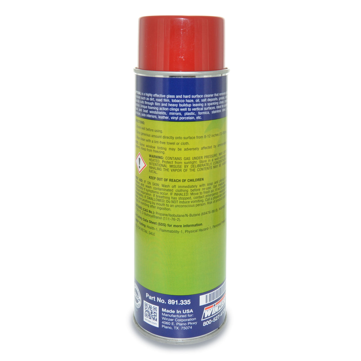 Winzer Optikal Ammonia-Rich Glass Cleaner -18 Oz Net Weight
