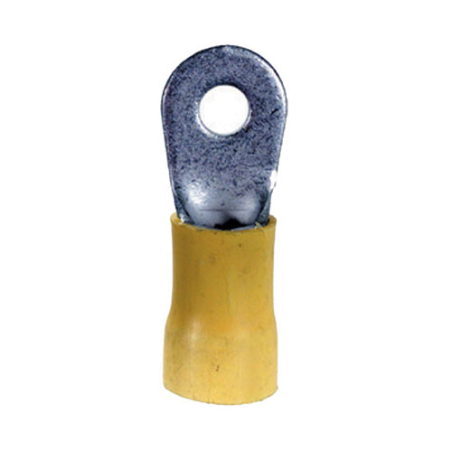 4 Gauge Terminal 1/4" Stud PVC Insulated Yellow