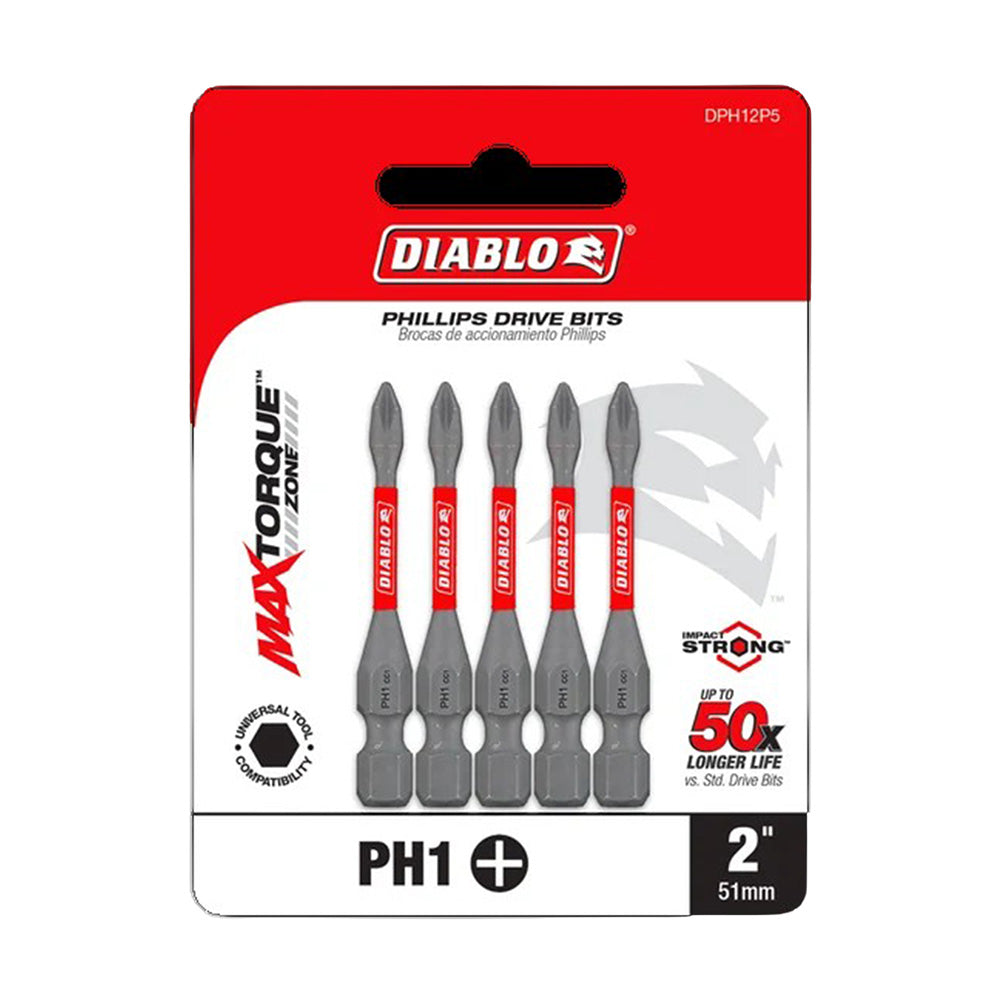 #1 x 2" Phillips Drive Bit