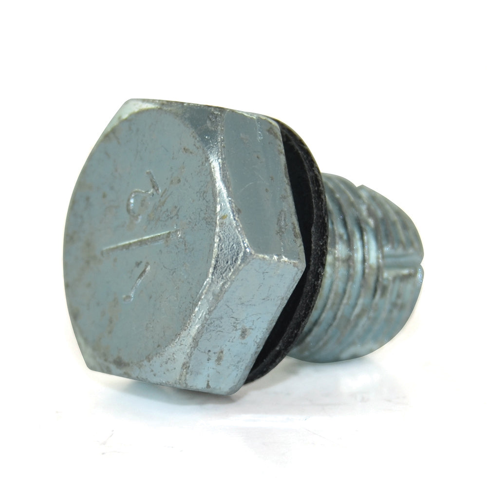 1/2-20 x 3/4 Inch Yellow Bright Zinc Plated Steel Oil Drain Plug