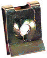 M4.2 U-Type Foldover Nut Universal Yellow Zinc Plated