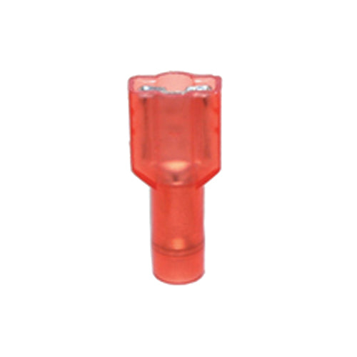 22-18 Gauge Female Quick Disconnect 1/4" Tab Ultra-Tuff Fully Insulated Nylon Red