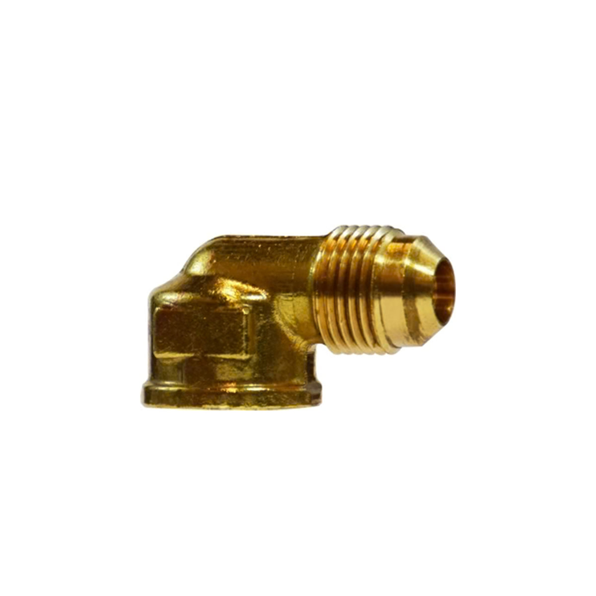 3/8 Inch X 3/8 Inch Brass SAE 45 Degree Flare Tube Female Elbow