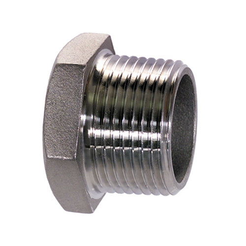 1/4" Schelule 40 Male NPT 304 Stainless Steel Hex Head Pipe Plug