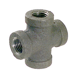 2 Inch Sch 40 Fnpt Galvanized Malleable Iron Cross