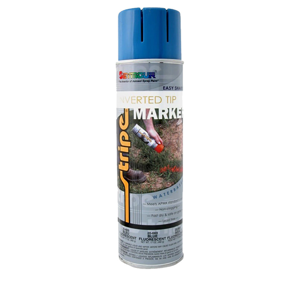 Seymour Utility Marking Paint Aerosol Fluorescent Blue - 20 oz