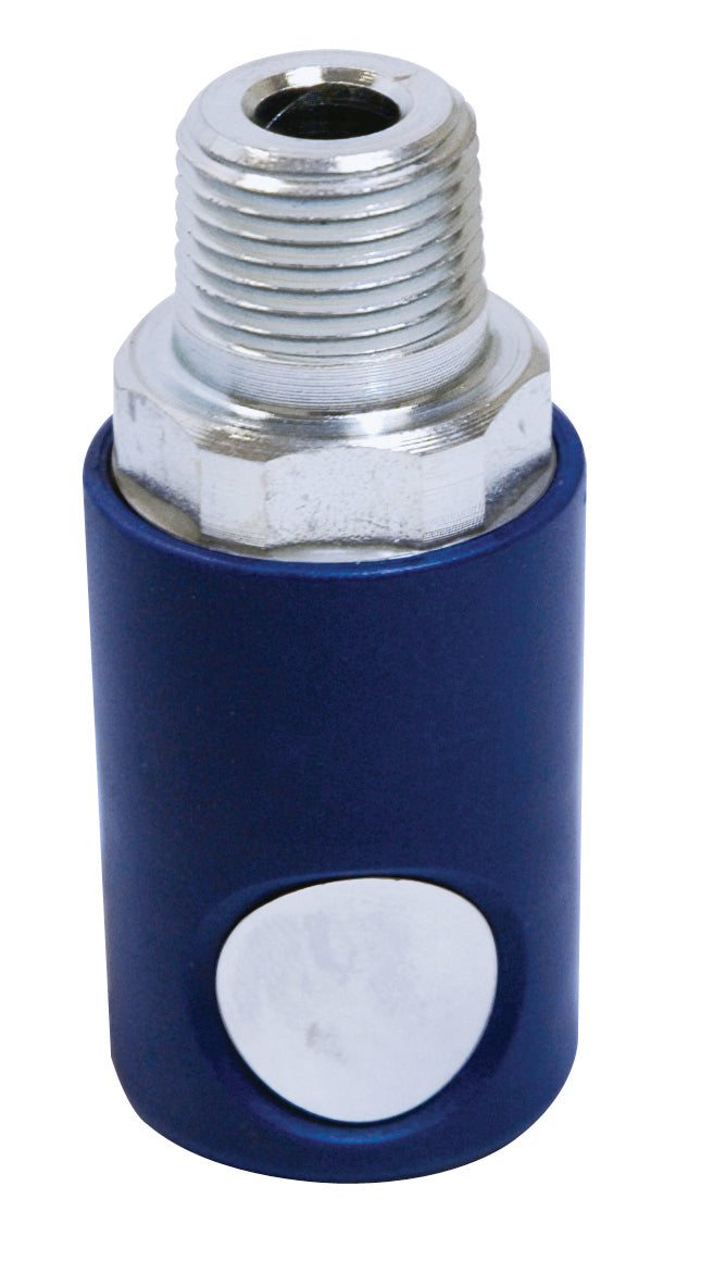 1/4 Inch Basic Size Industrial Interchange Push Button Air Plug 3/8 Inch Male NPT