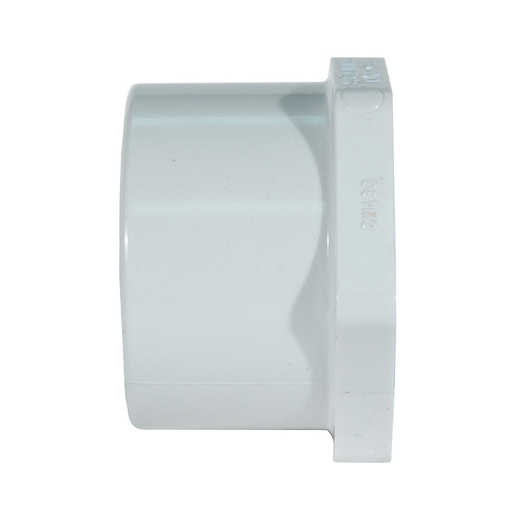 1-1/2 Inch Socket Sch 40 White Pvc Plug