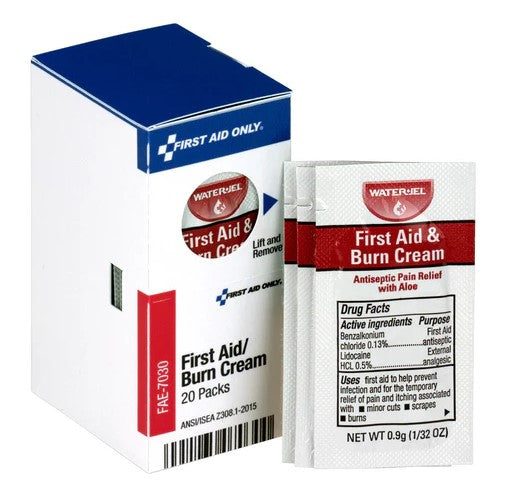 First Aid Burn Cream 0.9 Gram Pack