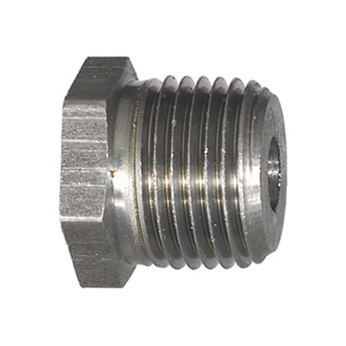 1/2" X 1/4" Threaded Black Steel Hex Bushing