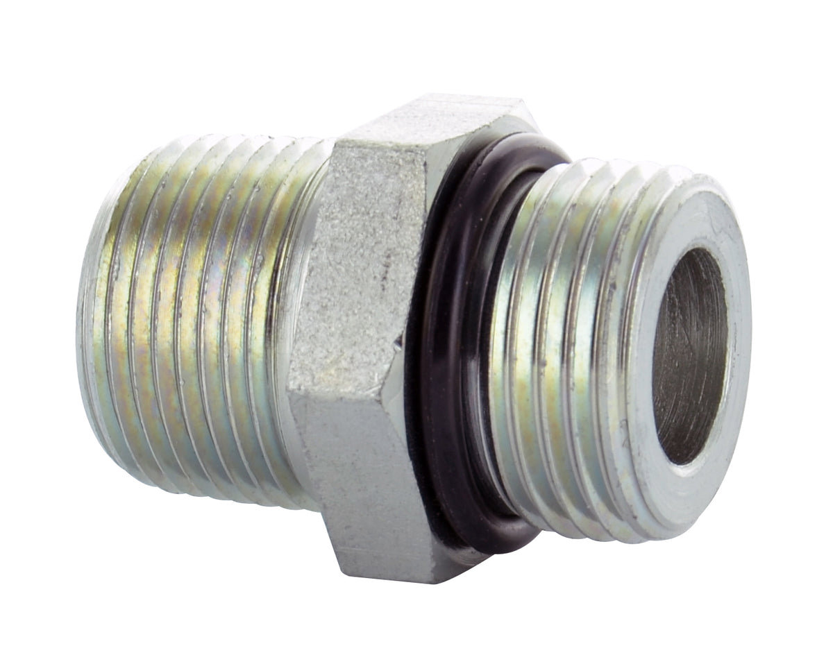 3/8 Inch X 3/8 Inch Steel Male O-Ring Boss To Male Pipe Straight Male Boss O-Ring Adapter
