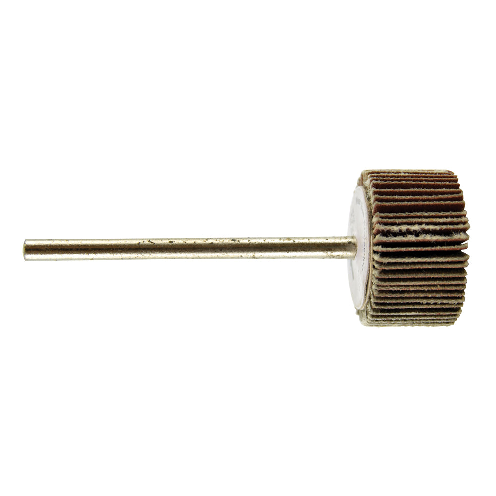 3/4 Inch X 3/8 Inch 180 Grit Aluminum Oxide Mini Flap Wheel