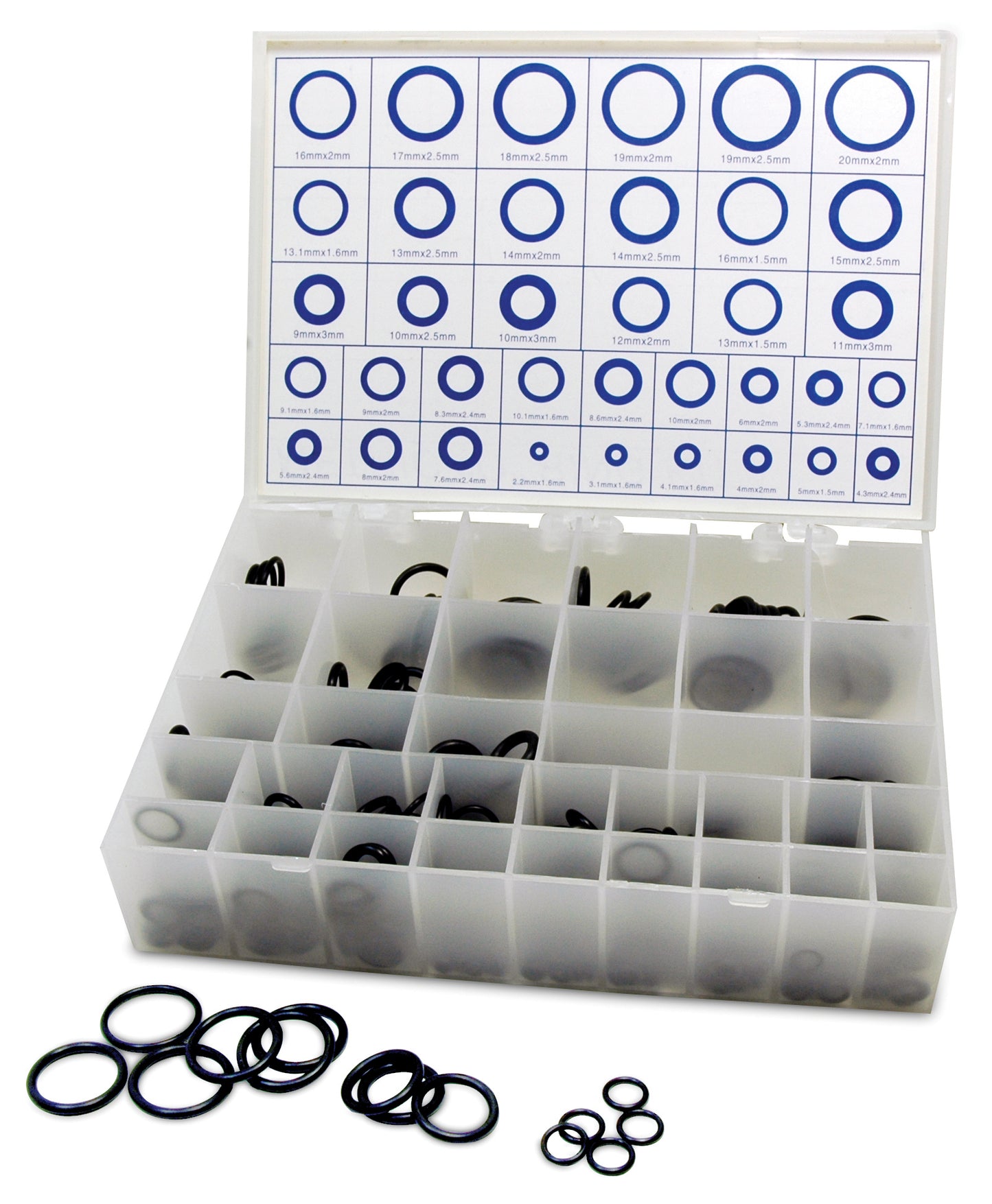 Metric O-Ring Kit 70 Durometer Buna-N - 500 Pieces