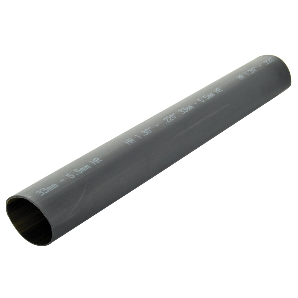 14 To 1 Gauge Adhesive Lined Heat Shrink Tubing - 6 To 1 Ratio - 12 Inch Black