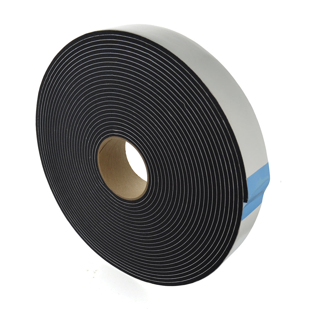2 Inch X 50 Foot Foam Cap Tape Black