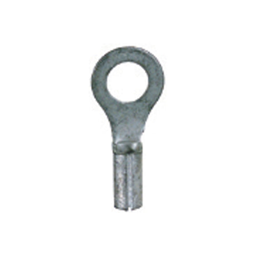 22-18 AWG #8 Stud Yellow Non-Insulated Ring Terminal