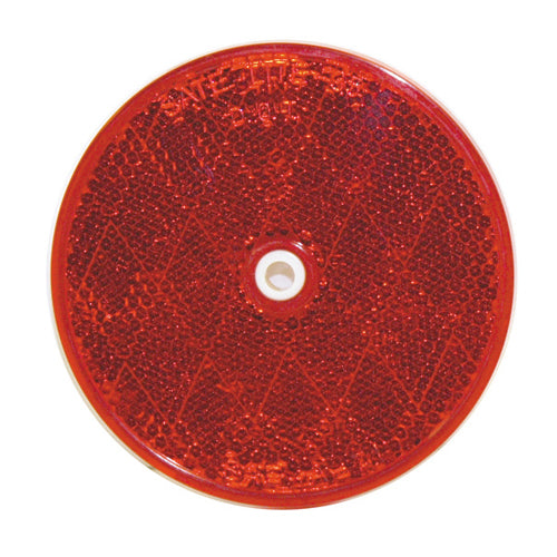 2-3/8 Inch Round Center Mount Reflector Amber