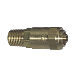 1/4 x 1/2 Reusable Hose Ends Male Pipe Rigid Brass