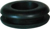 1/2 Inch Id x 1-1/16 Inch Od x 7/16 Inch Black Sbr Stock Rubber Grommet