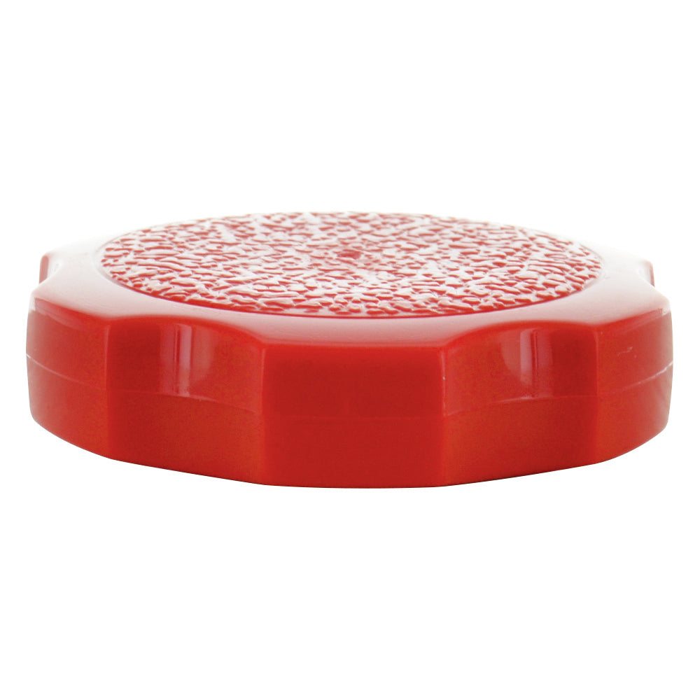 Red Rosette Thumb Screw Knob - 1/4 Inch (1-1/2 Inch Diameter)