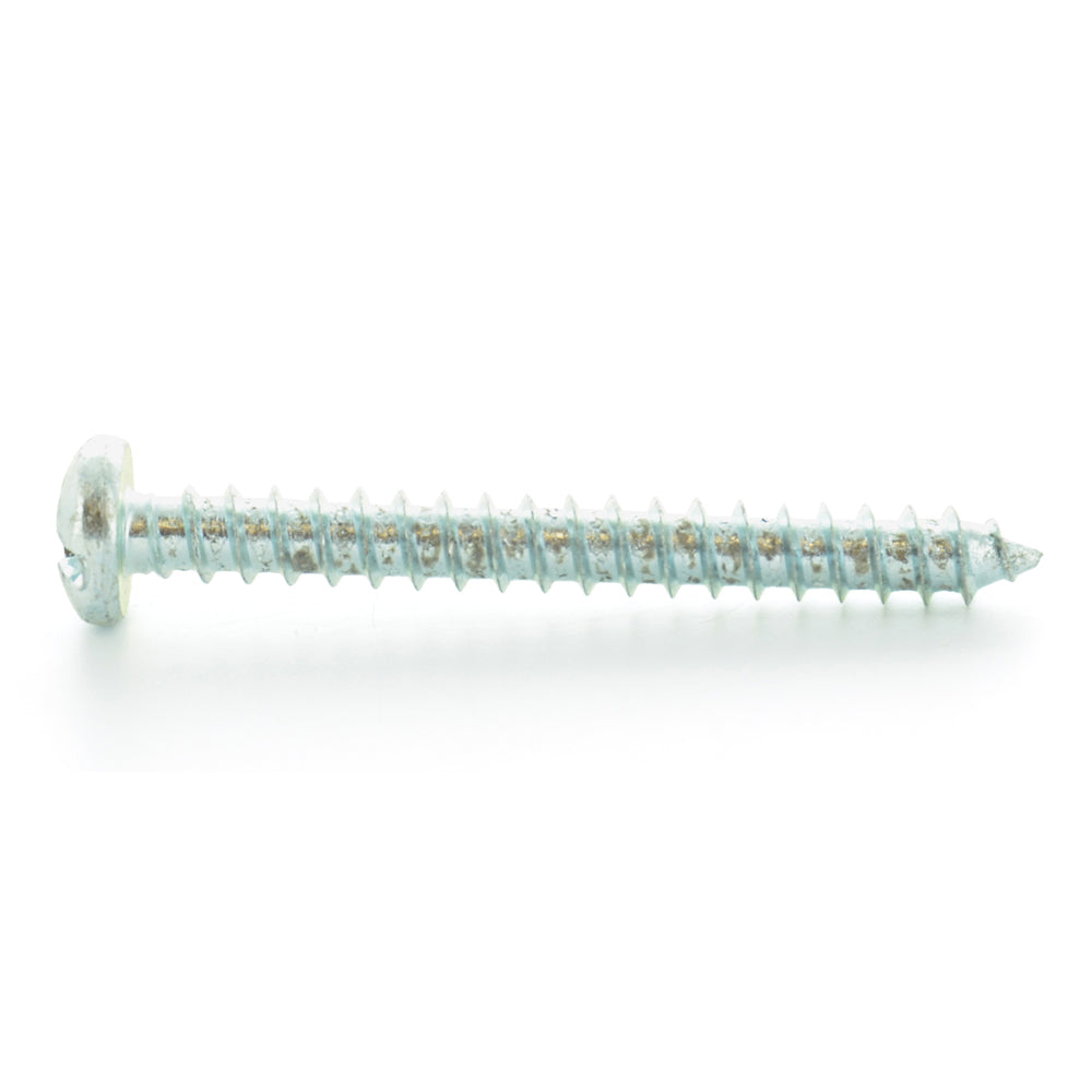 #12-14 x 1-1/2 Inch Zinc Plated Low Carbon Steel Pan Head Type-A Self-Tapping Sheet Metal Screw
