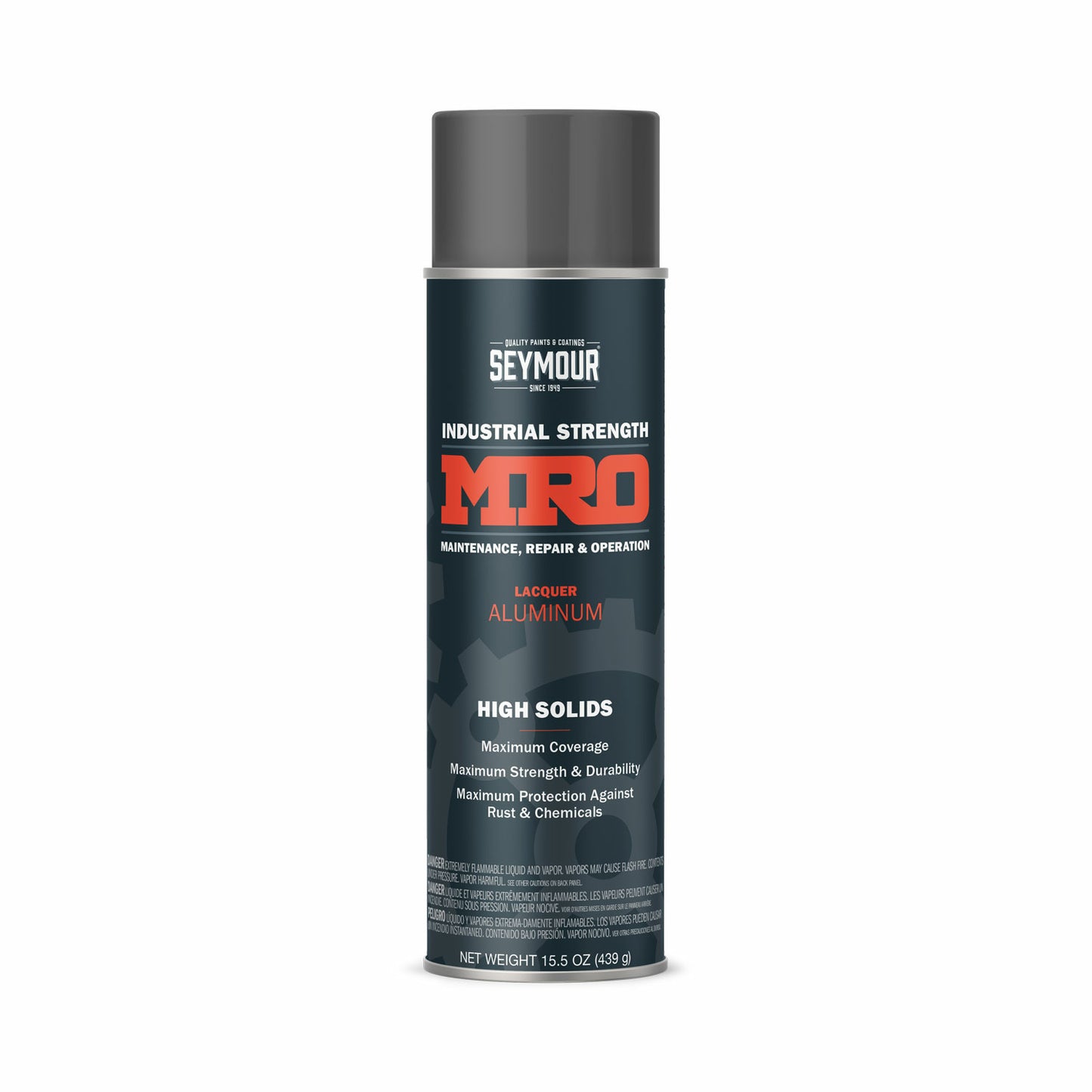 MRO Industrial High-Solids Spray Paint- Aluminum - 16 OZ. Net Fill Wt.