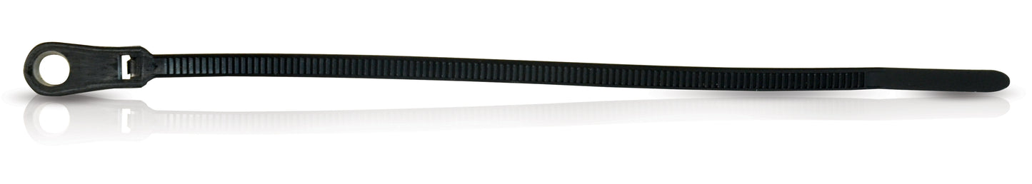 8 Inch 50 Lb Screw Mount Wire Tie - Black