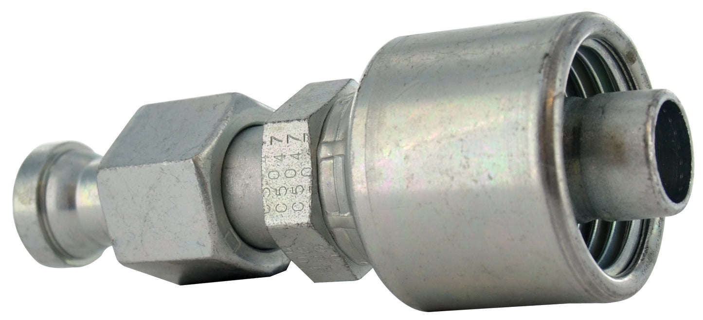 5/8 Inch Female Flat-Face O-Ring Swivel Megacrimp
