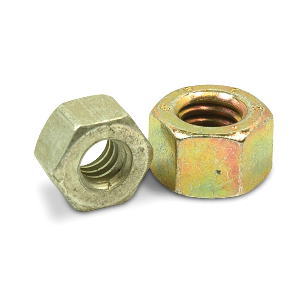 1/4-20 Coarse Cadmium Yellow Zinc and Wax Grade L9 Finished Hex Nut