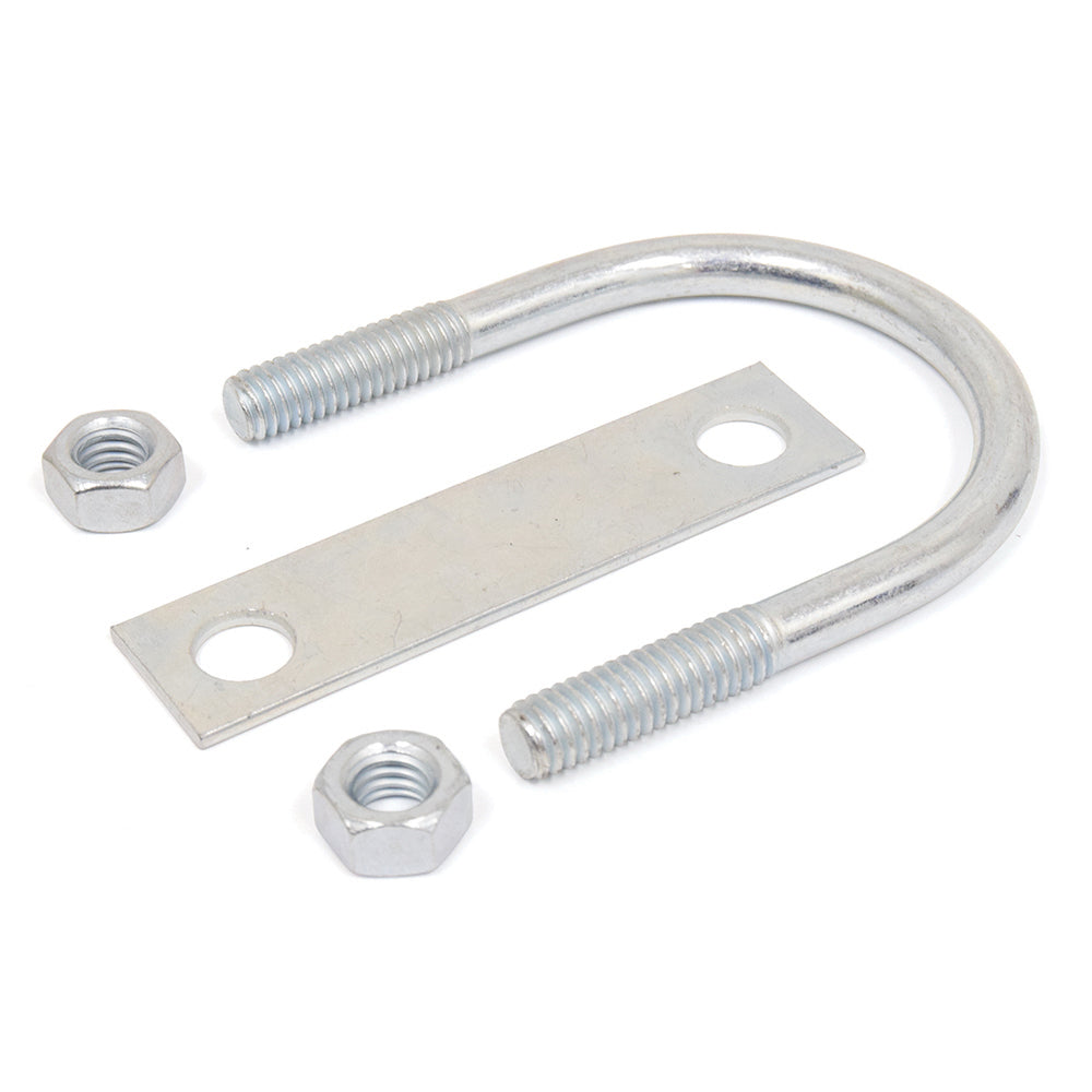 U BOLT WITH 2 NUTS AND PLATE