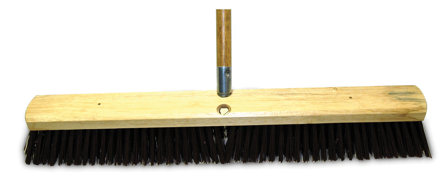 24 Inch x 5 ft Wood Block Tough Sweep Broom With B60 Coarse Handle