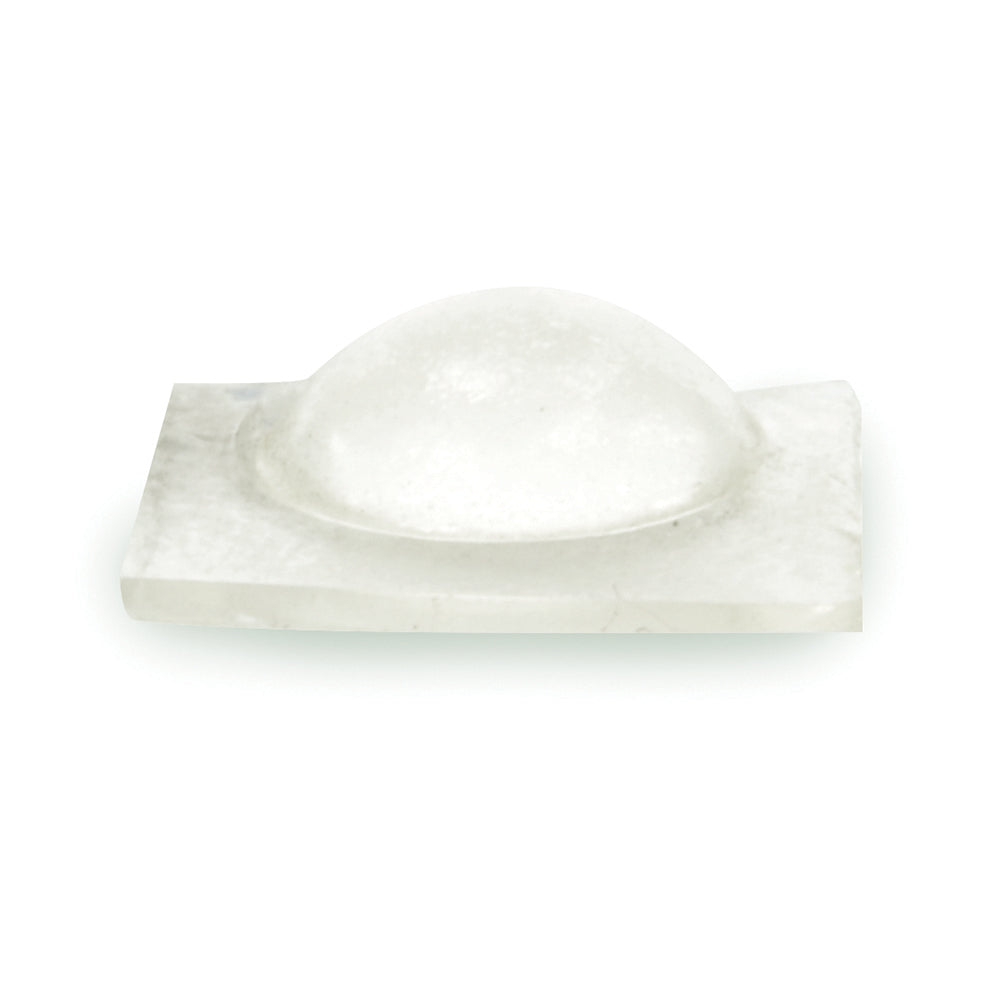 0.375 Inch X 0.150 Inch Hemispherical Round Self-Adhesive Bumper Stop Clear