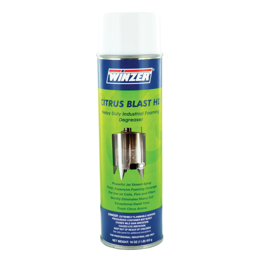Winzer Citrus Blast Hd Heavy-Duty Foaming Degreaser - 16 Oz Net Weight - Aerosol