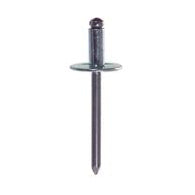 0.625 - 0.750 Inch Grip 3/16 Inch Dia x 0.95 Inch 5052 Aluminum Large Flange Dome Head Blind Rivet
