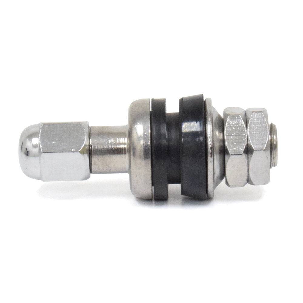 0.453 x 1-1/4" Enkei Style High Performance Chrome Tire Valve