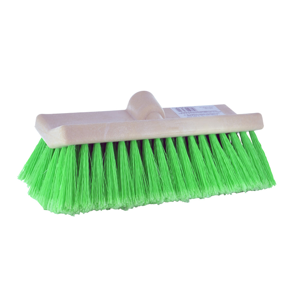10 Inch Tan/Green Polystyrene Professional Bi-Level Fountain Wash Brush