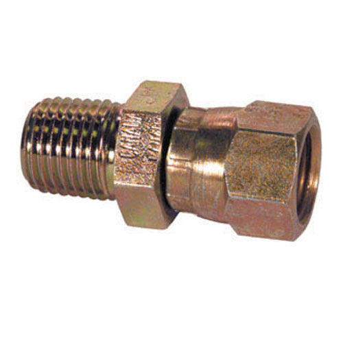 5/8" x 1/2" Steel Swivel Adapter 37-Degree JIC Female Pipe To Male Pipe