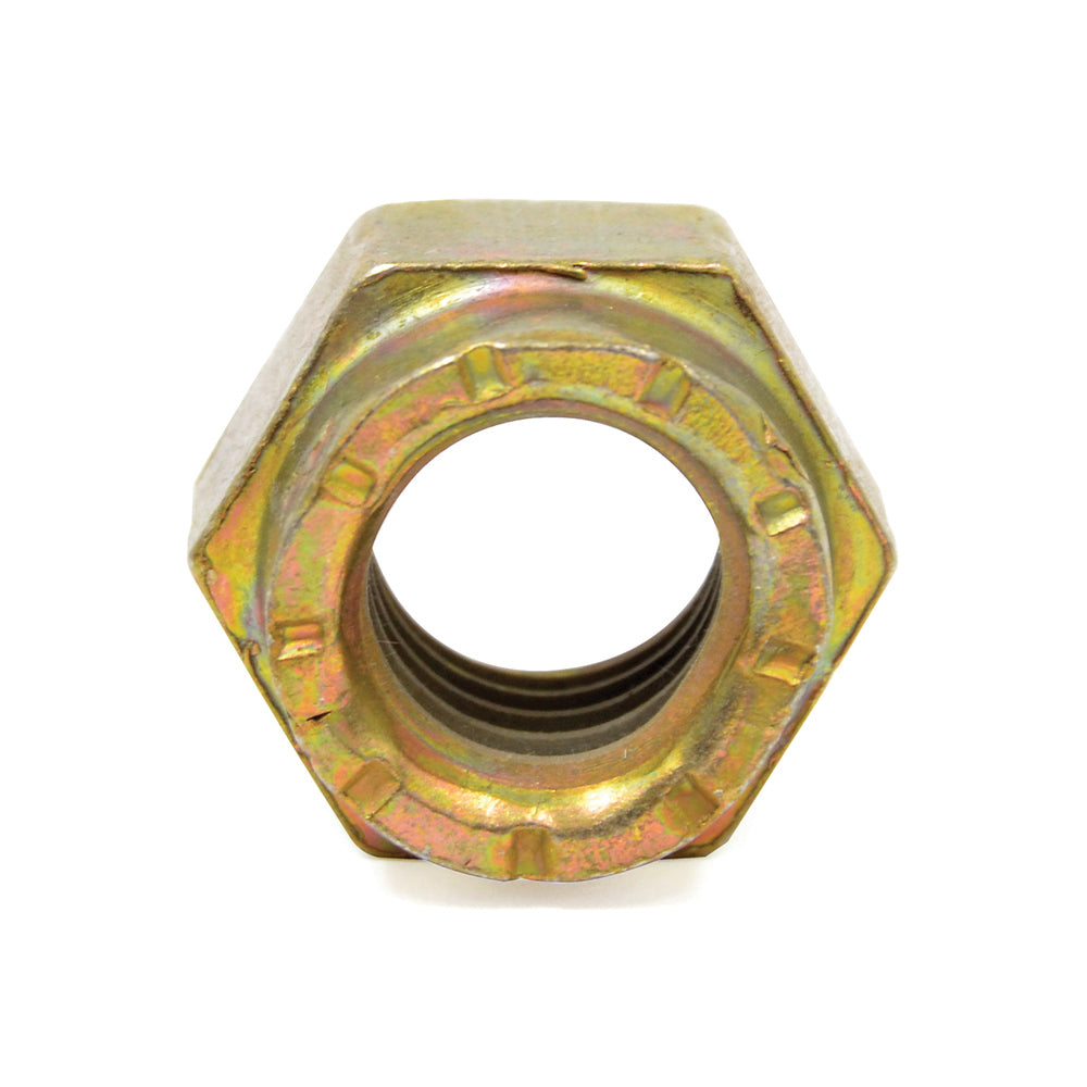 1/4-20 Coarse Cadmium Yellow and Wax Grade L9 Collar Lock Nut