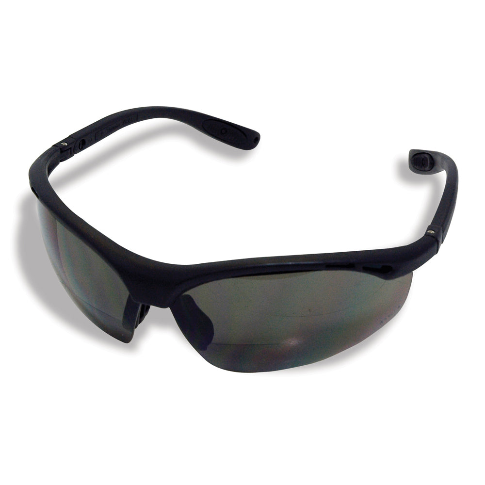 1.5 Diopter Clear Lens Black Frame Polycarbonate Cheaters Bi-Focal Eyewear