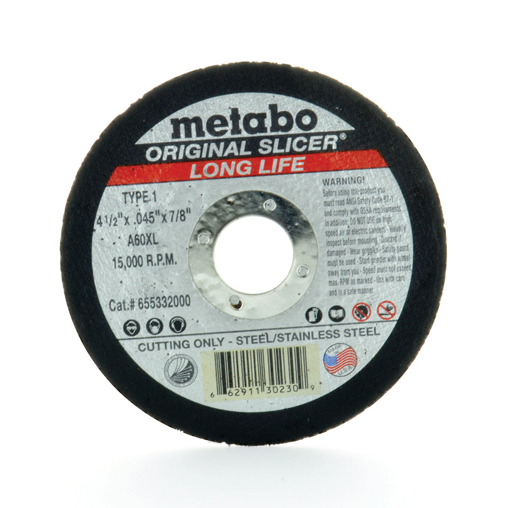 5 Inch x 0.045 Inch x 7/8 Inch A60Tx Grit Aluminum Oxide Type 1 Cut-Off-Wheel
