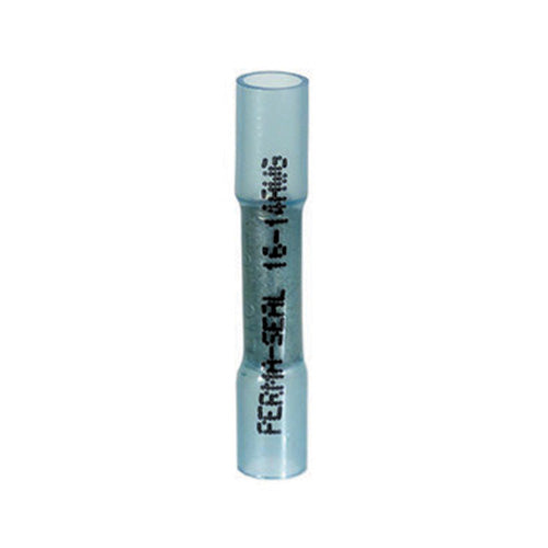 16-14 Gauge Butt Connector Heat Shrink Crimp Insulated Blue